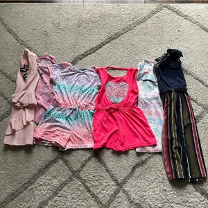 Girls summer bundle rompers limited too neon summer dress jumpsuit 4